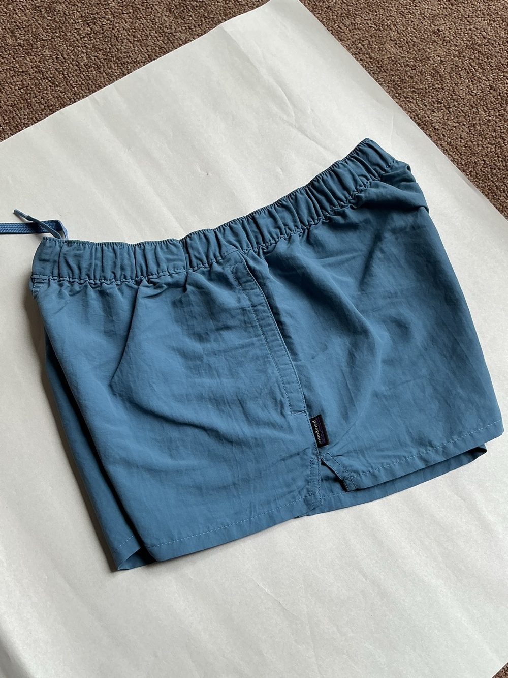 Patagonia Women's Slate-Blue Athletic Shorts